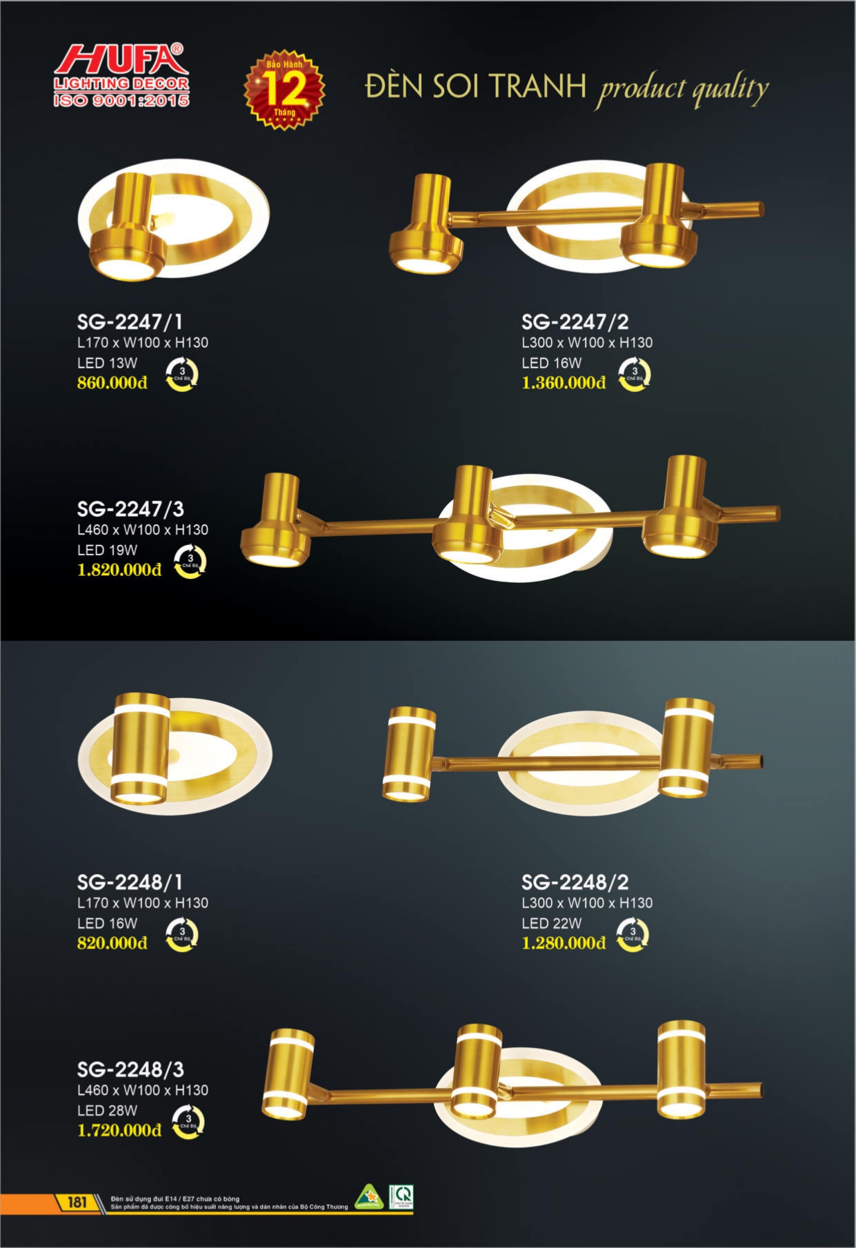 Bảng giá đèn LED HUFA 2026
